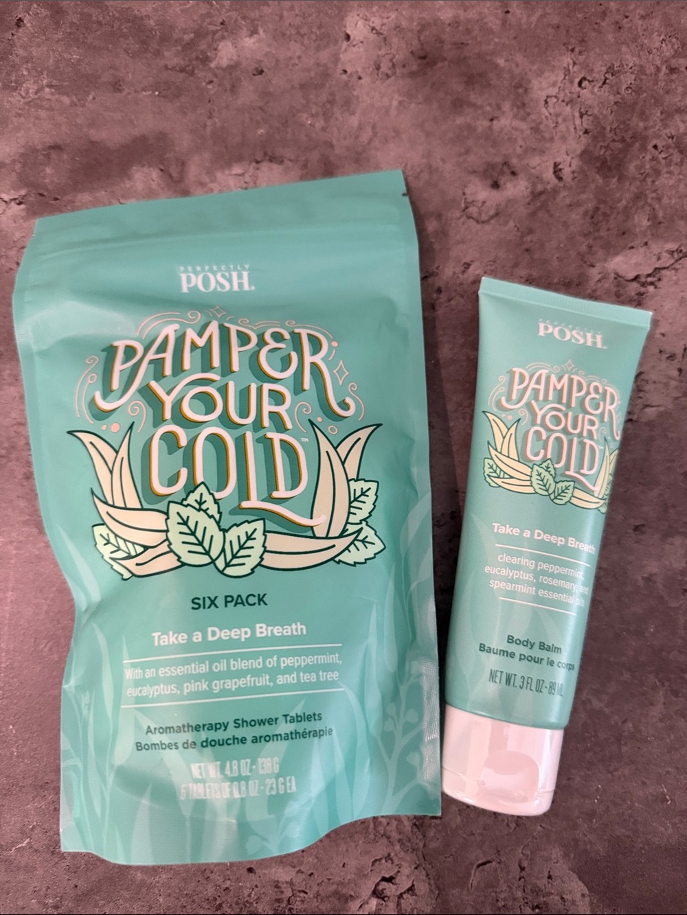 POSH Pamper Your Cold Take a Deep Breath Set - Teal